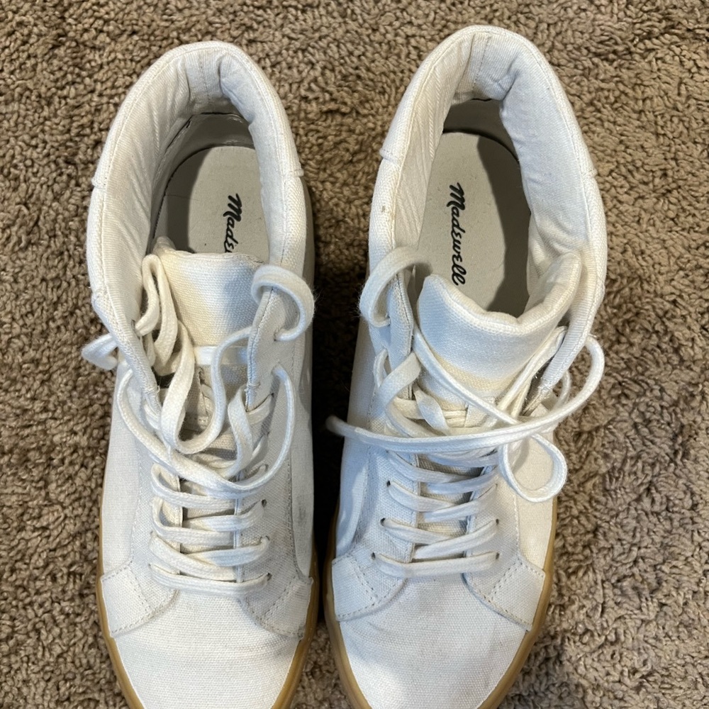 Madewell Sidewalk High-top Sneakers in Recycled Canvas - Picture 3 of 6